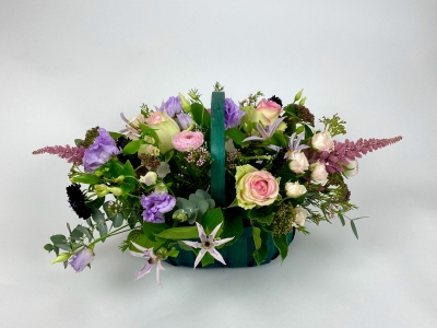 Basket Of Pretty Flowers